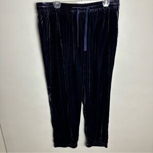 J. Crew Dark Blue Velvet Joggers